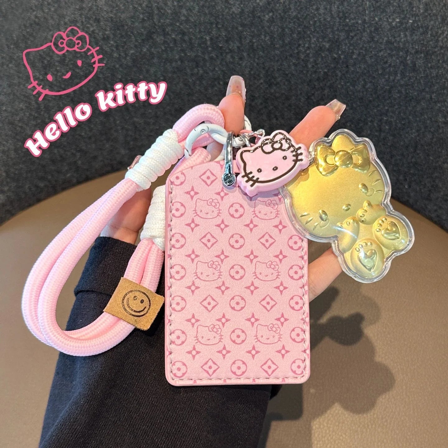 Hello Kitty Pink Monogram Card Holder