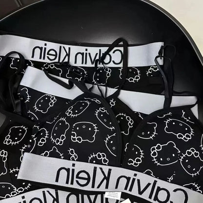 Hello Kitty x CK Style Triangle Bralette & Panty Set