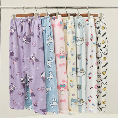 Sanrio Pastel Fluffy Pyjama Pants – In Kawaii Shop