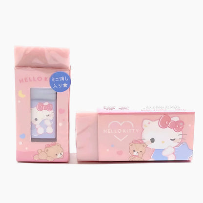 Sanrio & Peanuts Eraser Duo – Big Eraser with Hidden Mini Inside