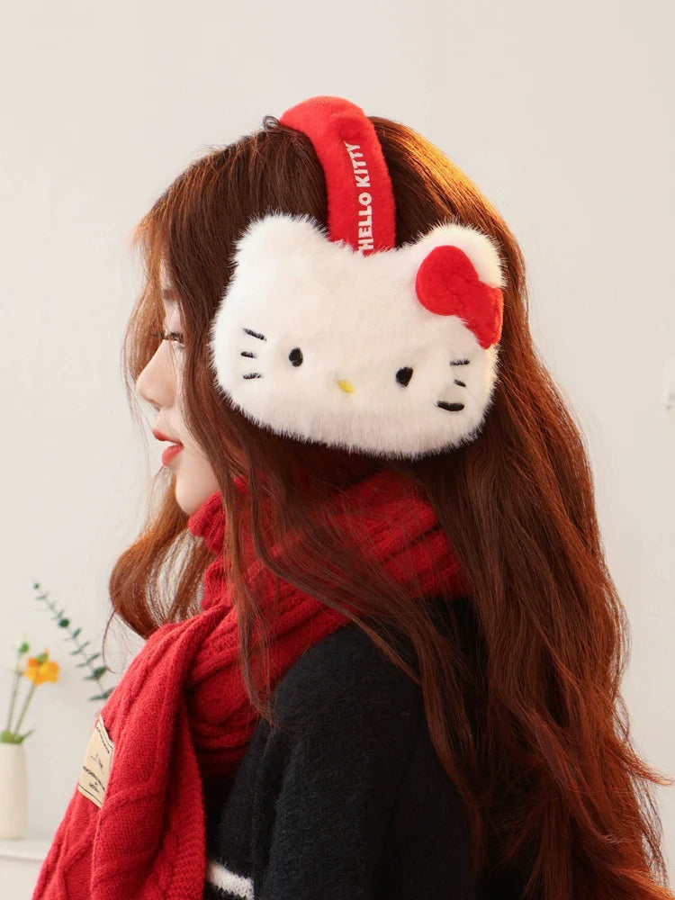 Hello Kitty Chunky Plush Earmuffs