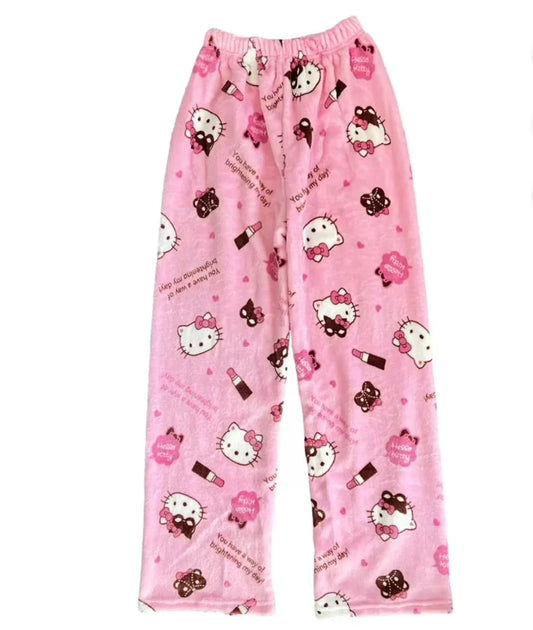 Hello Kitty Pink Bear Fluffy Pants