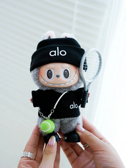 Alo Tennis Outfit Set for Labubu