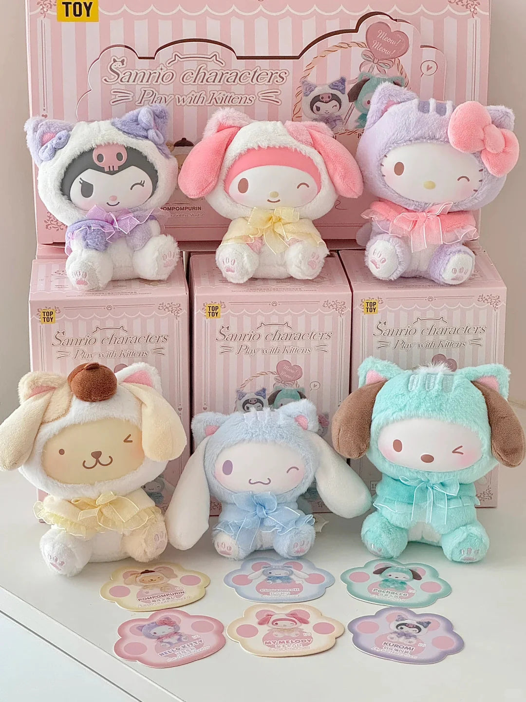 Sanrio Characters "Play with Kittens" Plush Blind Box
