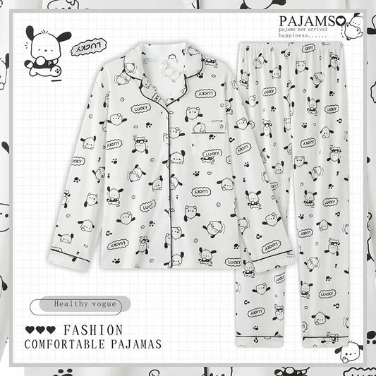 Pochacco Pajama Set – Long Sleeve Top & Pants