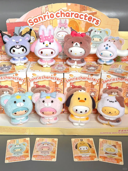 Sanrio Fuzzy Costume Charm Changeable Face Blind Box
