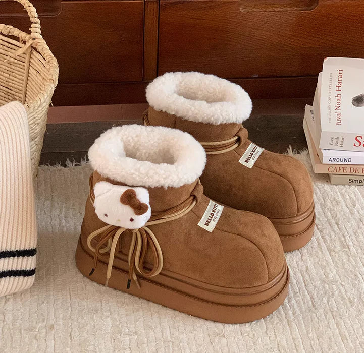 Hello Kitty Cozy Caramel Boots