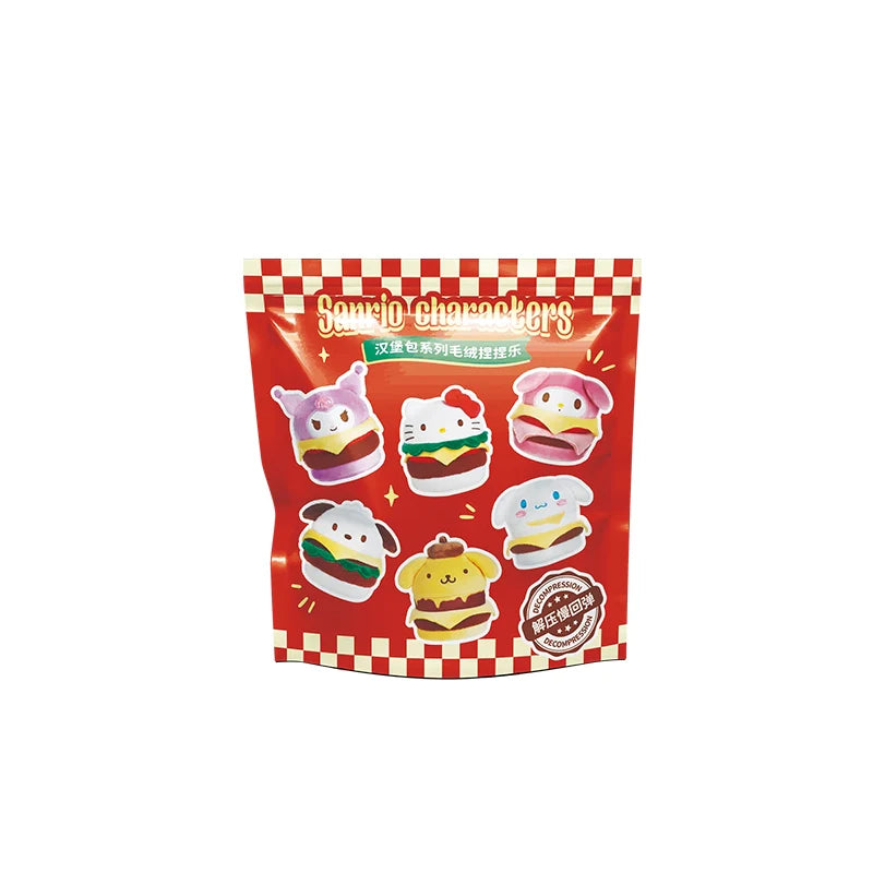 Sanrio Hamburger Plush Squeeze Toy Blind Bag