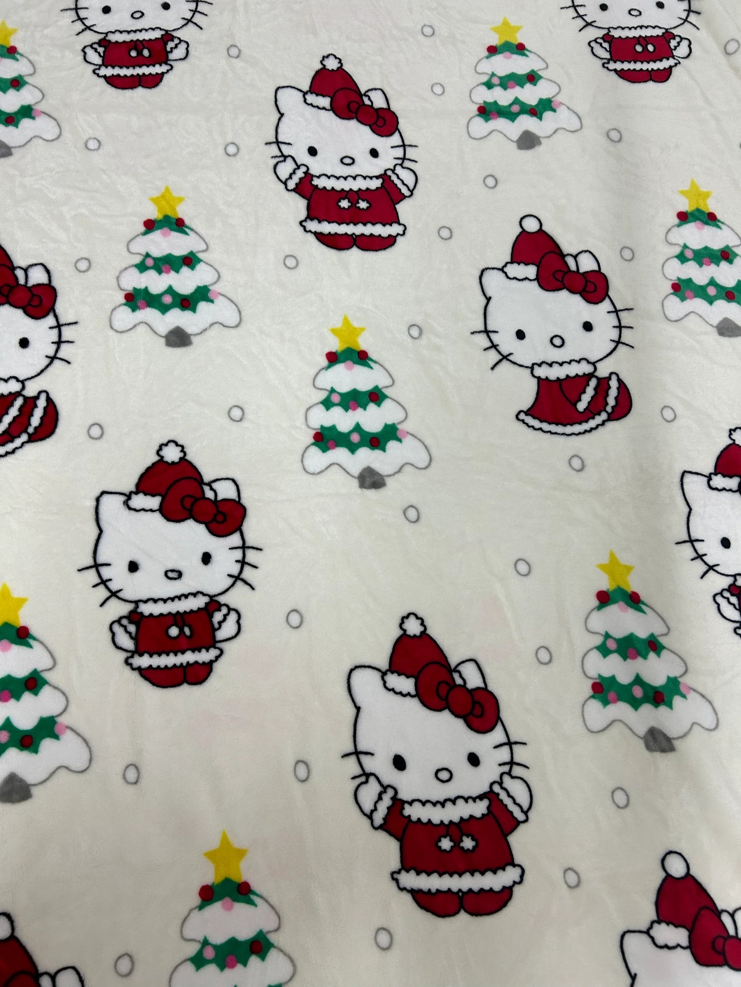 Hello Kitty Holiday-Themed Throw Blanket