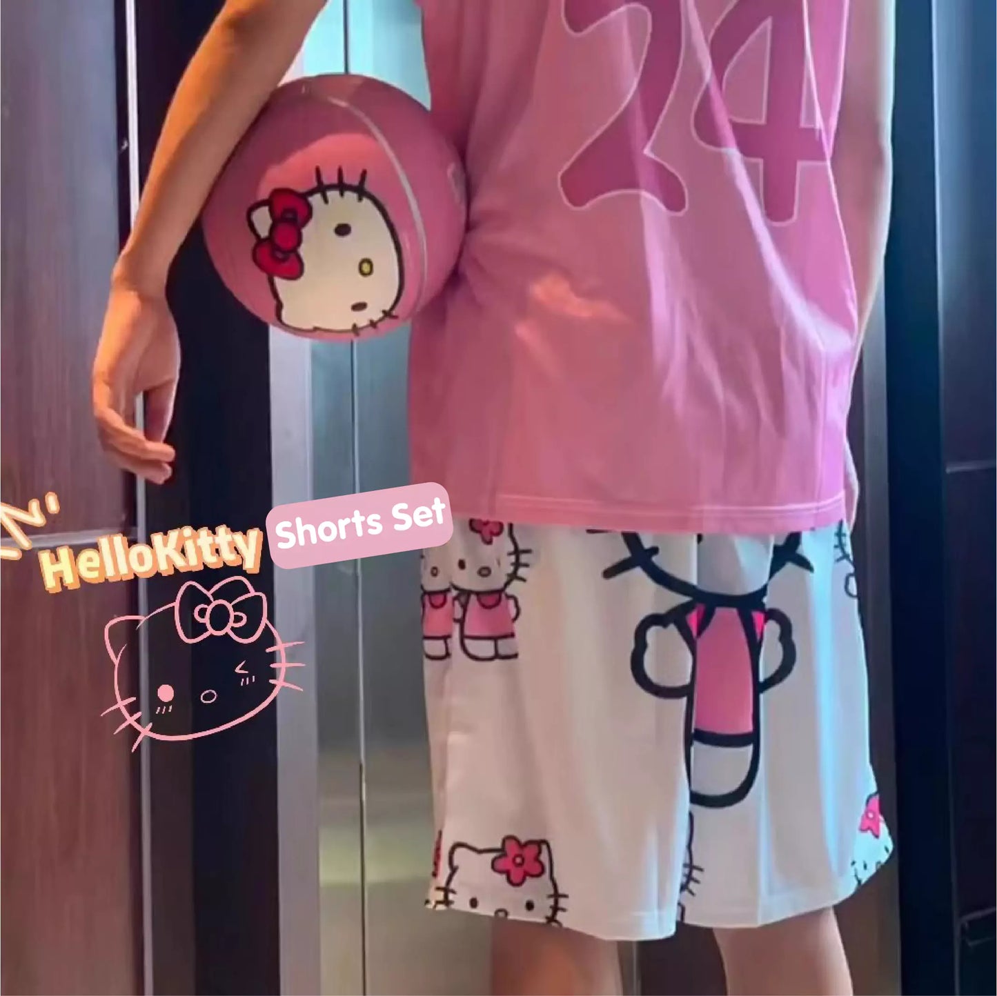 Hello Kitty Shirt+Shorts Set