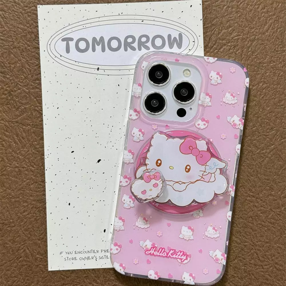 Hello Kitty Angelic MagSafe Phone Case with Pop Socket