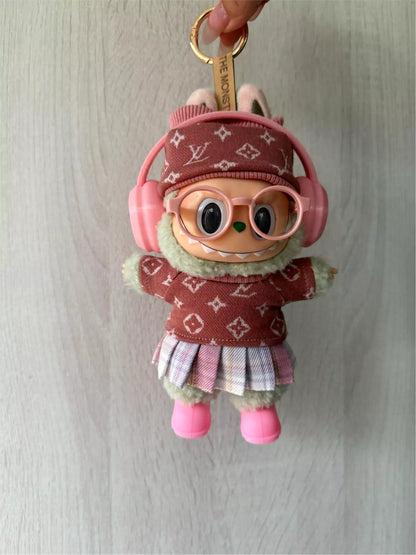 Headset Style Labubu Clothes Set