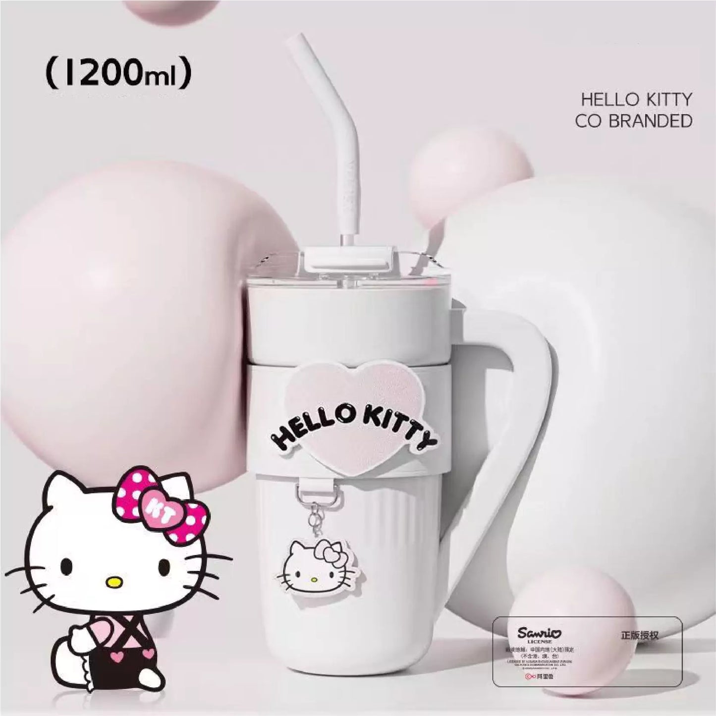 HelloKitty/Kuromi in Car Insulated CupTumbler 40 Oz