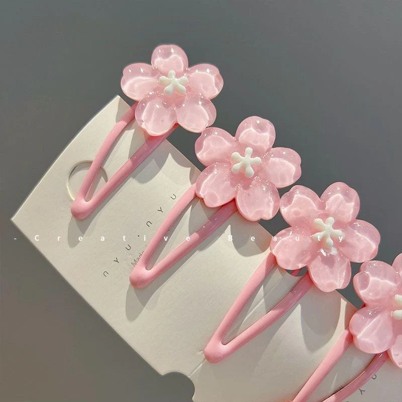 Sakura Hair Clips – 4 PCs Set