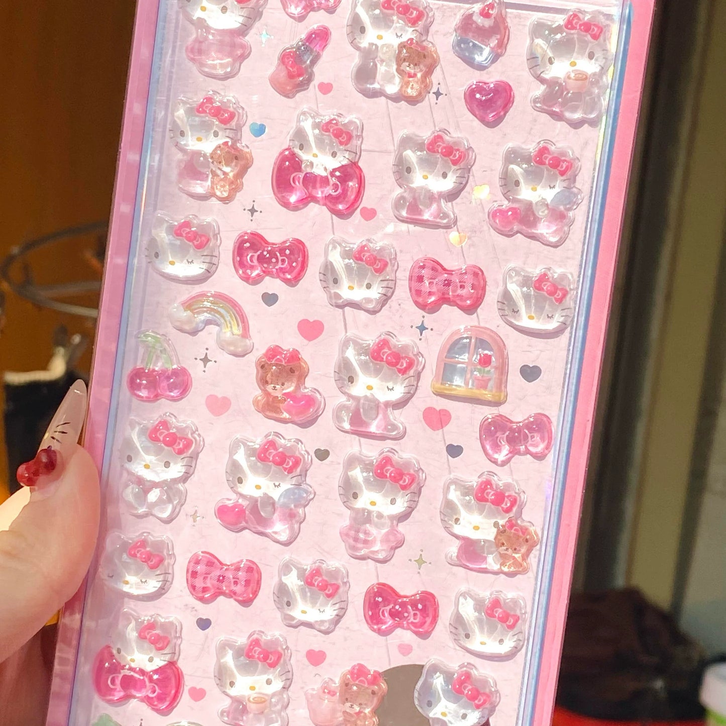 Sanrio Bonbon Drop Crystal 3D Stickers