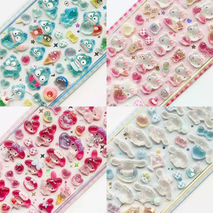 Sanrio Bonbon Drop Puffy Sticker Collection