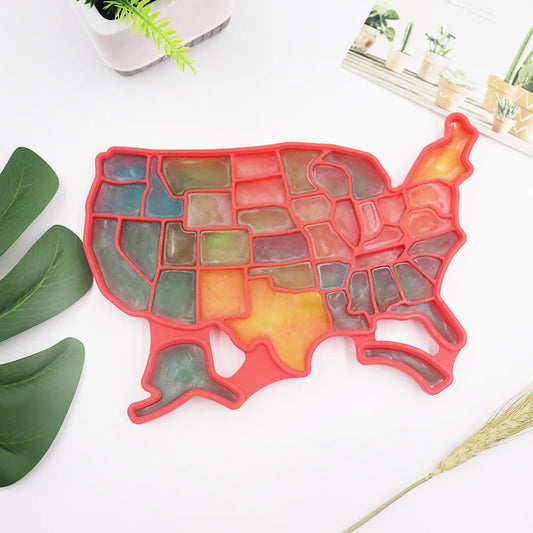Creative Map Of America Ice Cube Ice Mold