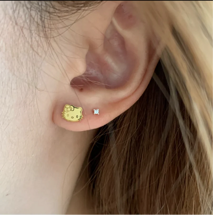 HK Stainless Steel Screw Twist Cartilage Earrings