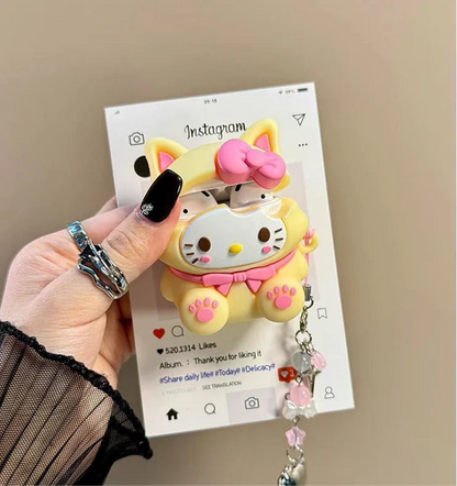 HelloKitty Cute Airpods Case With Charm