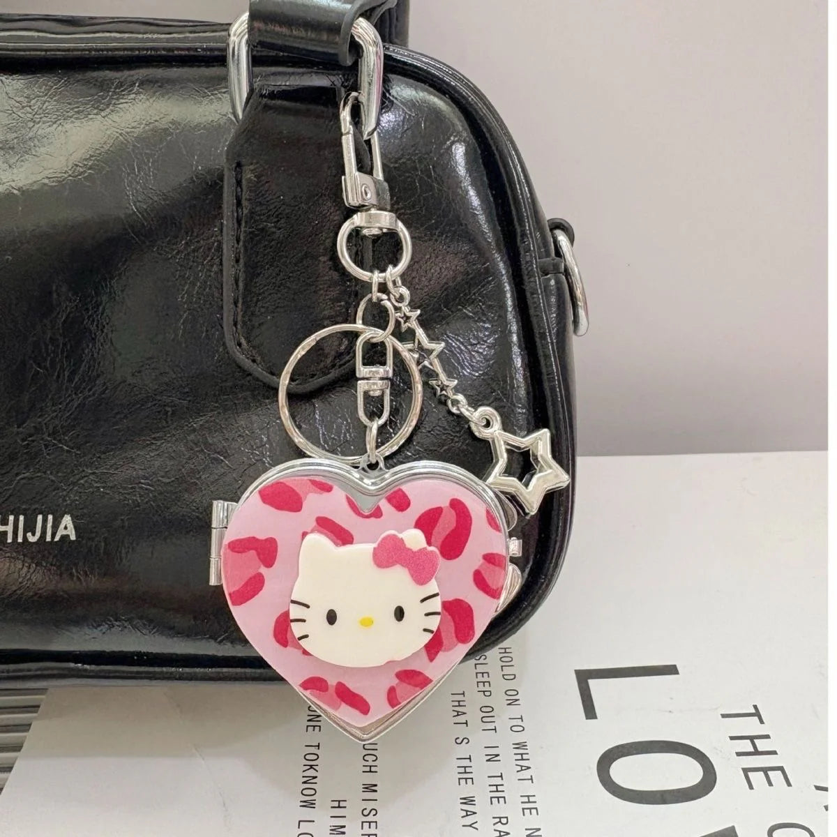 Hello Kitty Heart Mirror Keychain