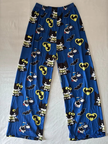 Hello Kitty x Batman Print Lightweight Pajama Pants