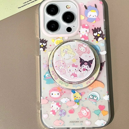 Sanrio Family Magnetic Phone Case with Stand