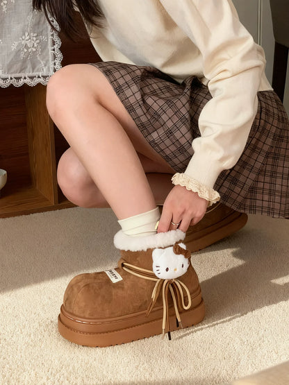 Hello Kitty Cozy Caramel Boots
