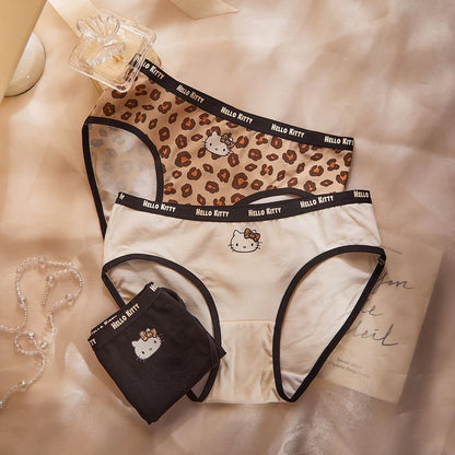 Hello Kitty Sassy Leopard Print Panties 3 Pic Set