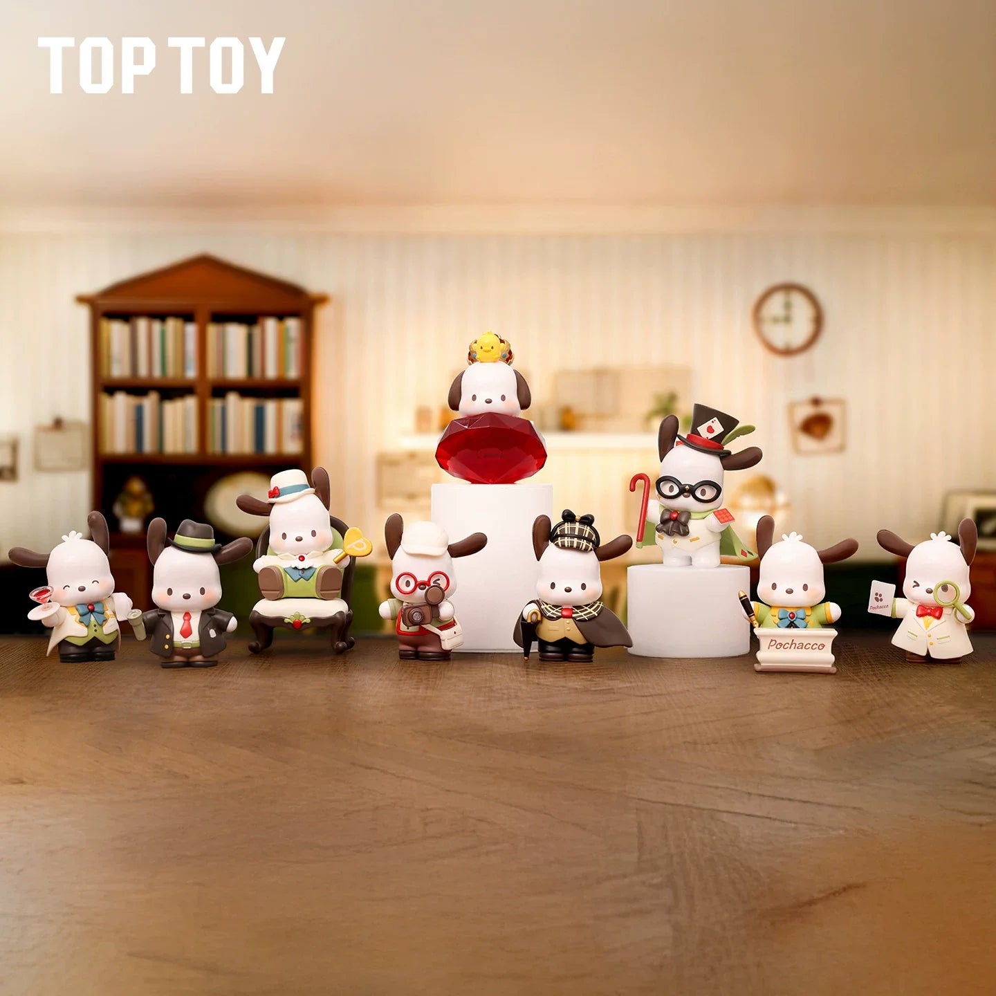 Pochacco Diamond Detective Series Collectible Figure Blind Box