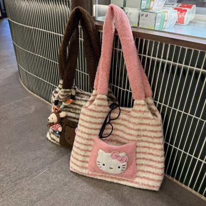 Hello Kitty Furry Tote Bag