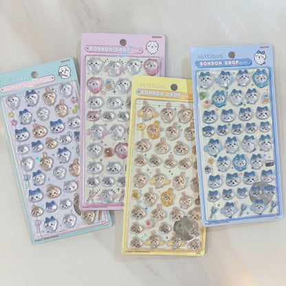 Chiikawa Bonbon Drop Puffy Sticker Sheet