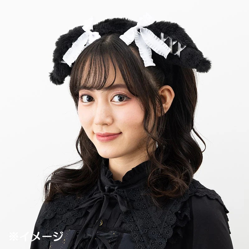 Kuromi/My Melody Plush Headband (Moonlit Melokuro Series)