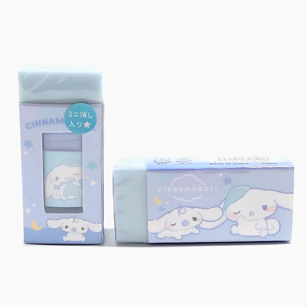 Sanrio & Peanuts Eraser Duo – Big Eraser with Hidden Mini Inside
