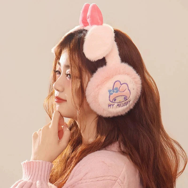 Sanrio Foldable Fluffy Winter Ear Muffs