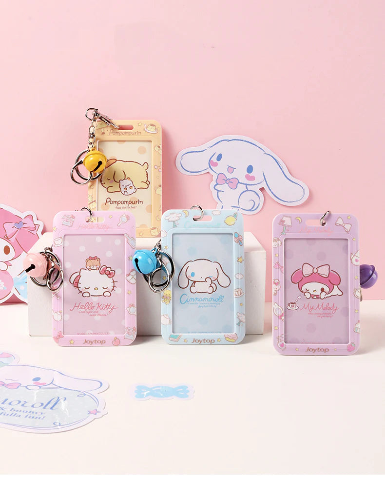 Sanrio Photocard Holder with Bell Keychain