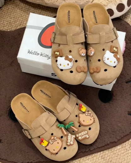 Hello Kitty Suede Soft Footbed Clogs