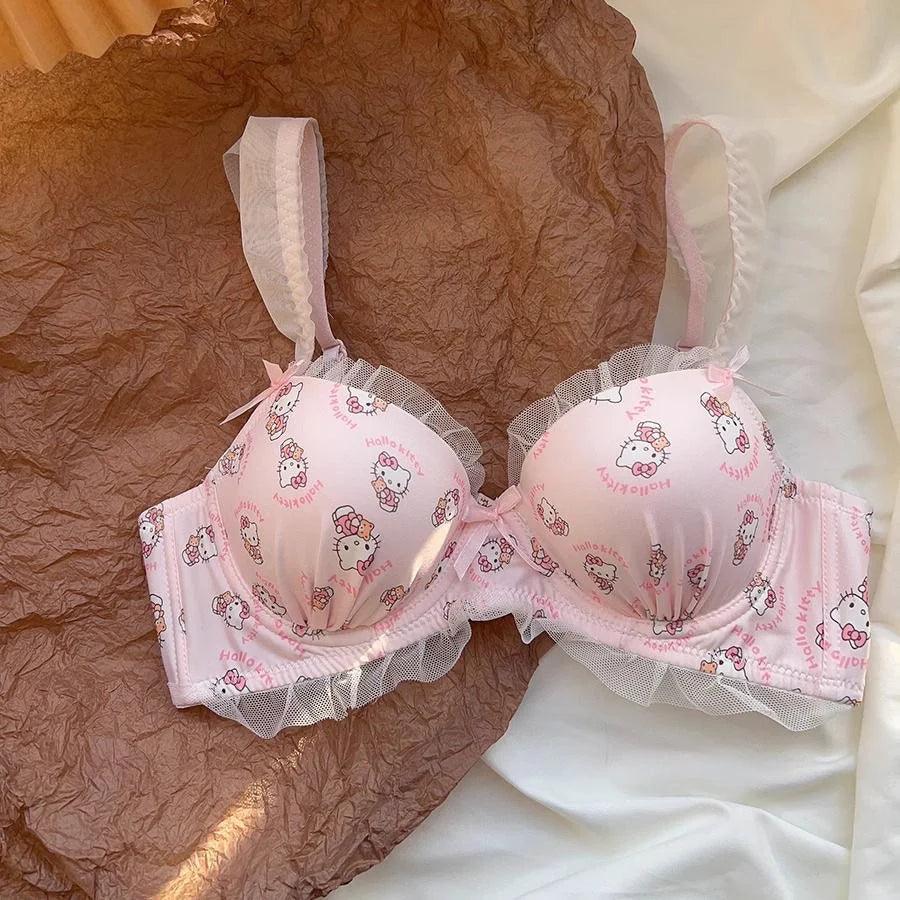 Hello Kitty Pink Lace Trim Lingerie Set In Kawaii Shop Hello Kitty Pink Lace Trim Lingerie Set In Kawaii Shop