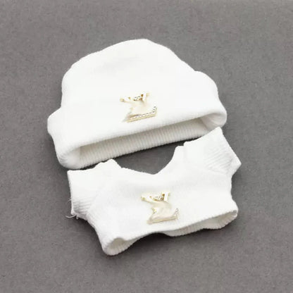 Pink LV-Inspired Labubu Outfit Set