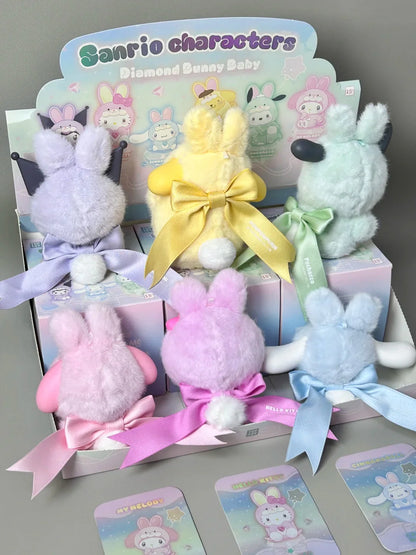 Sanrio Diamond Bunny Baby Plush Charm Blind Box
