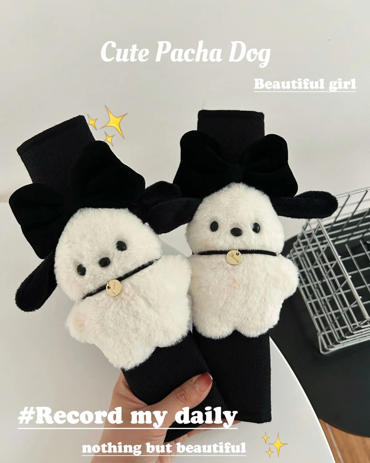 Pochacco Seat Belt Shoulder Cushion