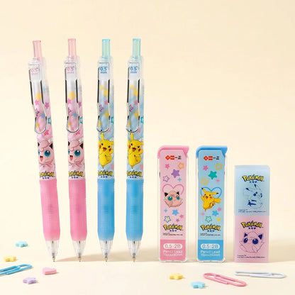 Pokemon Mechanical Pencil Set - Pencil + Refills + Eraser