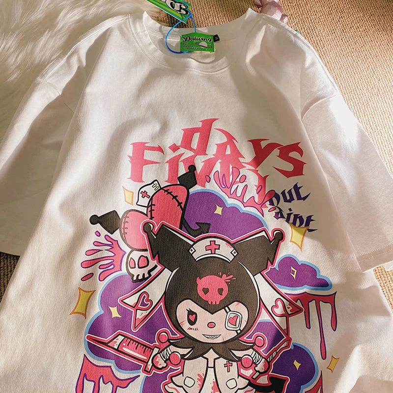 Kuromi Halloween Horror T-Shirt