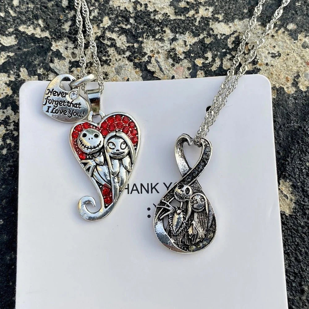 Sally & Jack Skellington Couple Necklace (2 PCs)