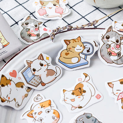 Little Chibi Cat Stickers – 45 Expressive Kitty Designs