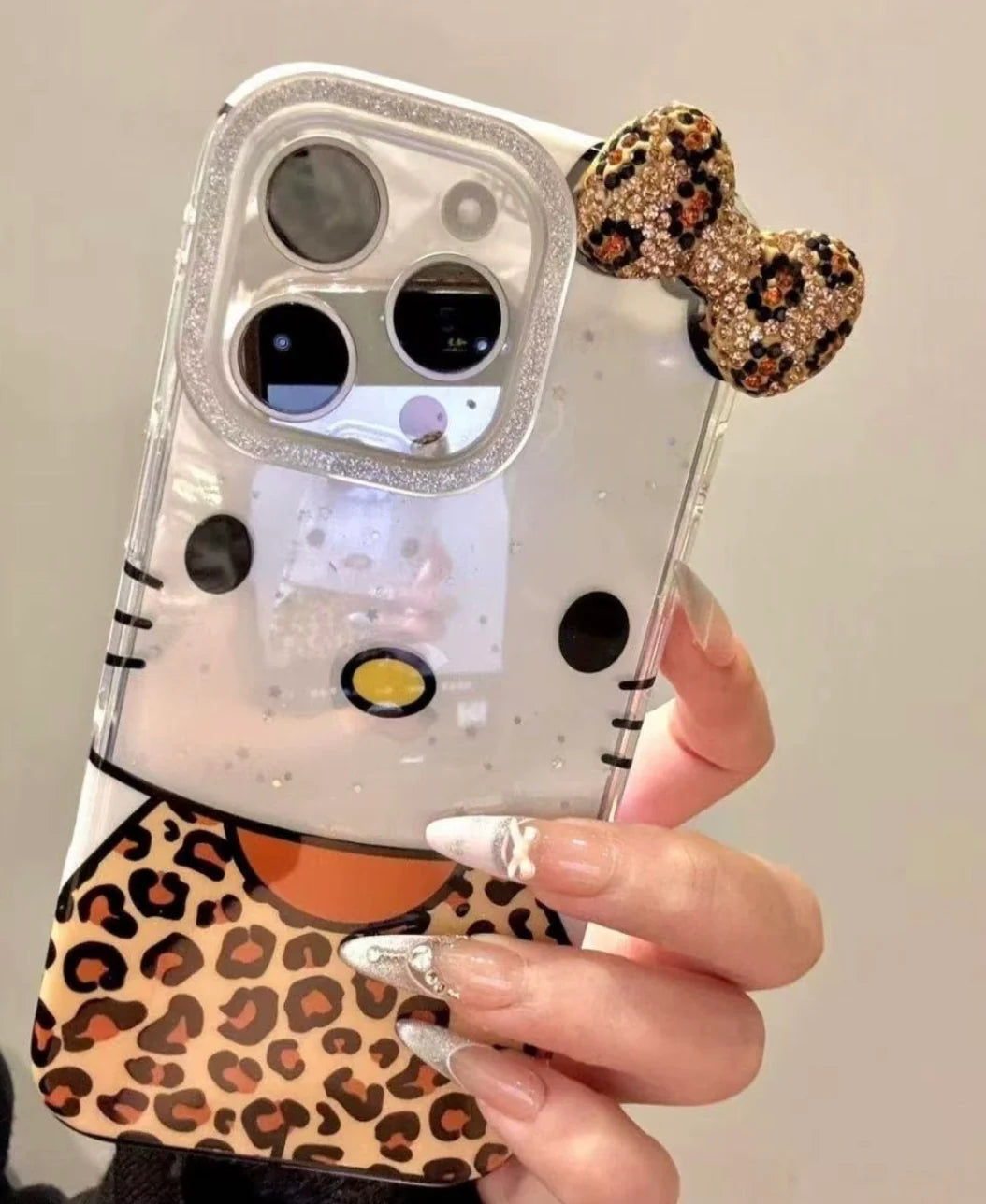 Hello Kitty Leopard Vibe Clear Phone Case