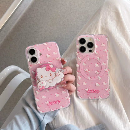 Hello Kitty Angelic MagSafe Phone Case with Pop Socket