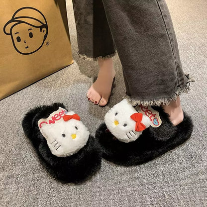 Hello Kitty Halloween Fluffy Slippers