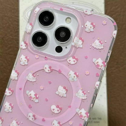 Hello Kitty Angelic MagSafe Phone Case with Pop Socket