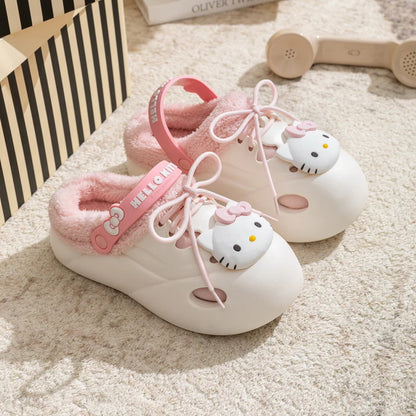 Sanrio Fleece Bow Clogs