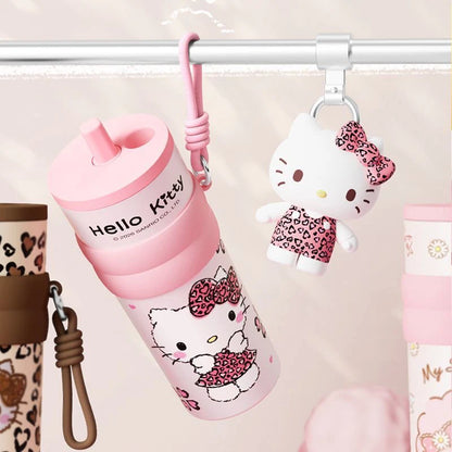 HelloKitty Chic Leopard-Print Tumbler (660ml)